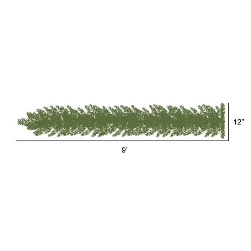 Vickerman 9' Camdon Fir Icicle Artificial Christmas Garland, Multi-colored LED Mini Lights - Multicolor