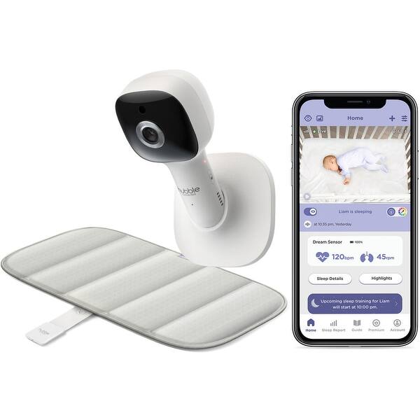 slide 2 of 20, Hubble Connected Dream Non Wearable Smart, Wi Fi Enabled Baby Movement Monitor