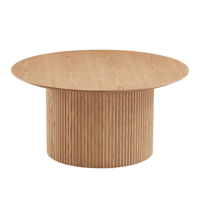 Round Fluted Side Table