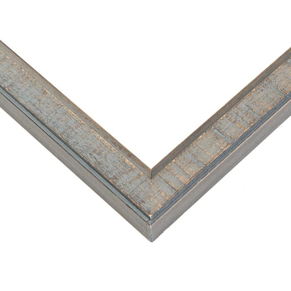 25x12 Stately Pewter Wood Picture Frame - With Acrylic Front and Foam Board Backing - Stately Pewter (solid wood)