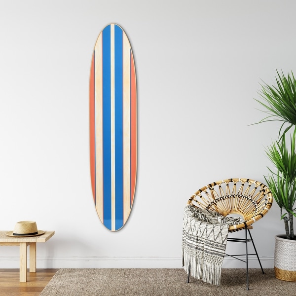 Wooden surfboard sale wall art