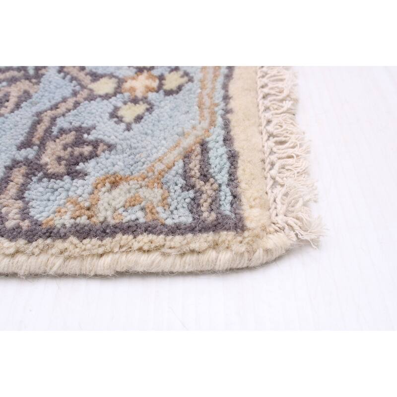 ECARPETGALLERY Hand-knotted Royal Oushak Cream Wool Rug - 2'7 x 7'10