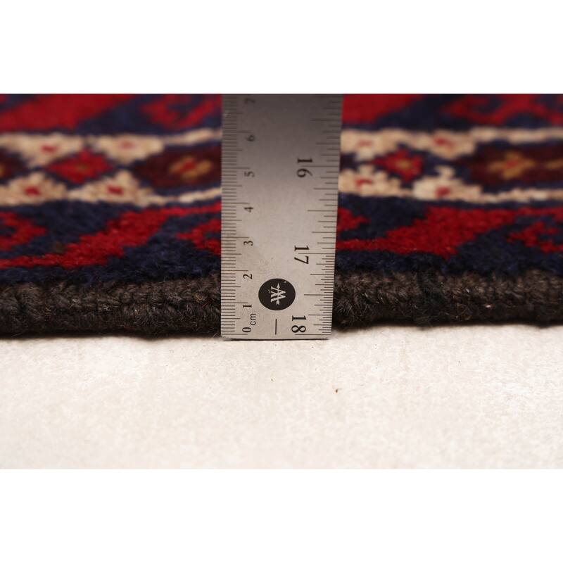 ECARPETGALLERY Hand-knotted Baluch Tan Wool Rug - 3'4 x 5'9