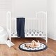 preview thumbnail 2 of 1, Navy Blue White Anchors Boy Girl Baby Tummy Time Playmat - Nautical Ocean Sailboat Marine Sailor Anchor Unisex Gender Neutral