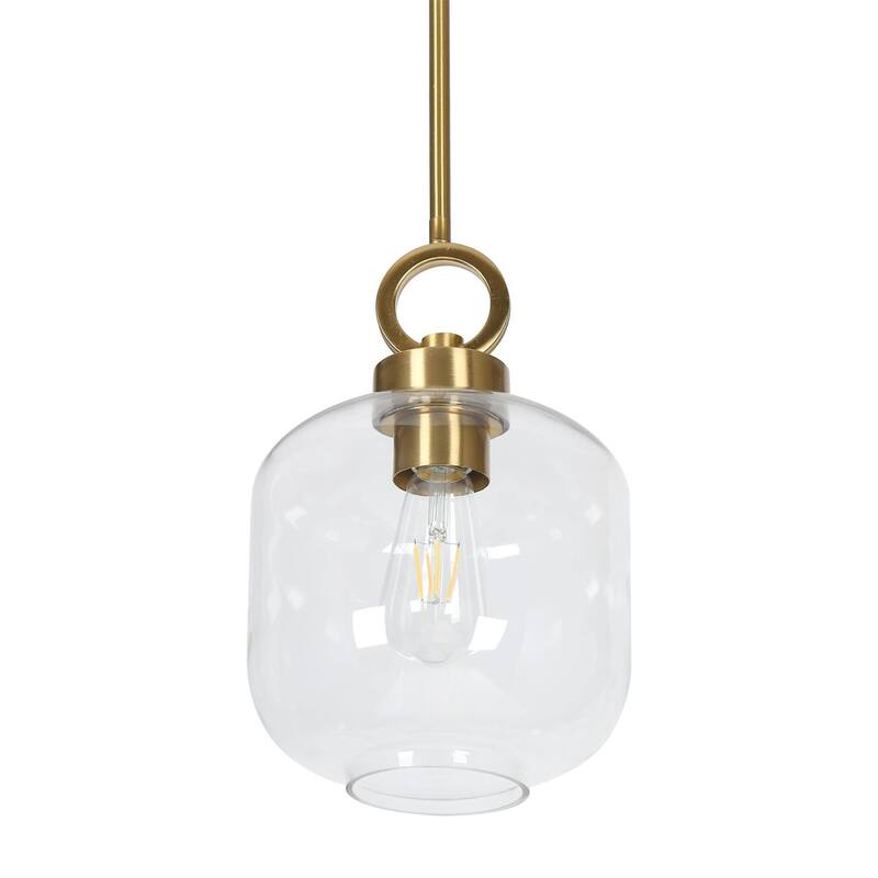 Mid-century Modern 1-light Gold Pendant Light Dimmable Kitchen Island Lighting