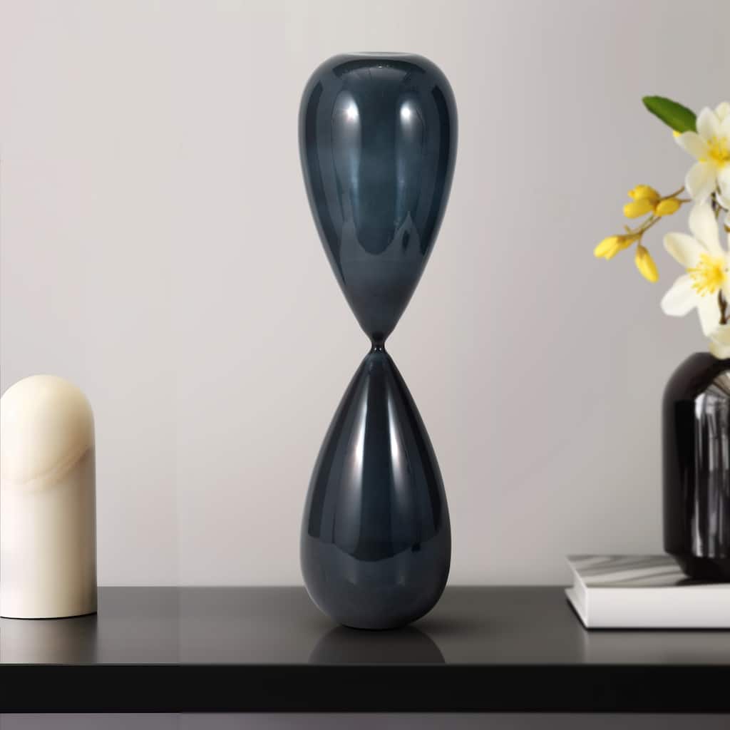 Contemporary Hourglass Sculpture for Home Decor - Stylish Decorative Object