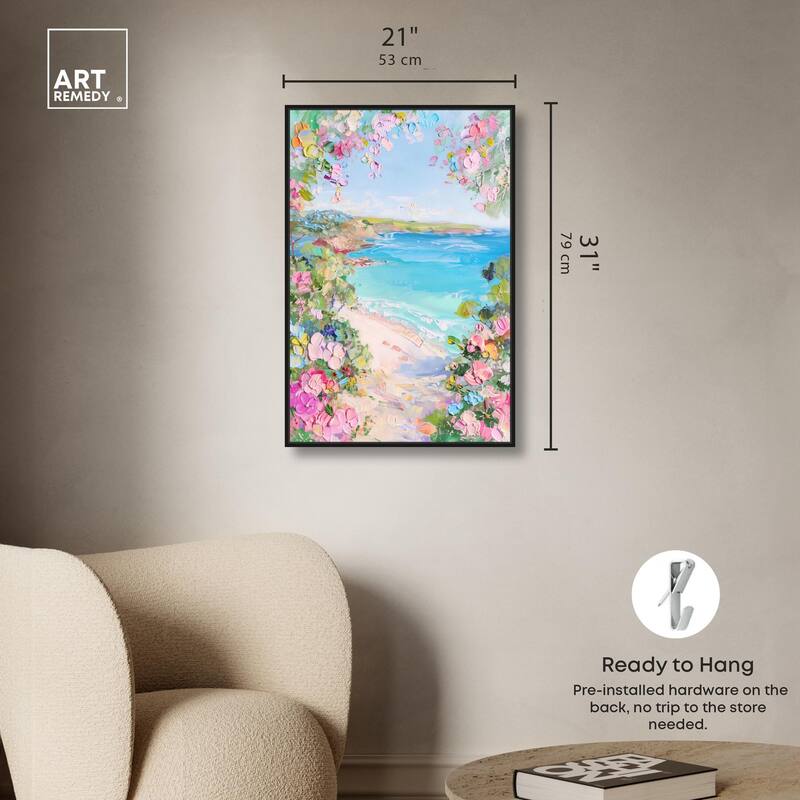 Hillside Harbor View II Canvas by Art Remedy