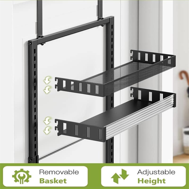6-Tier Over the Door Pantry Organizer - 16.92"D x 6.1"W x 50"H