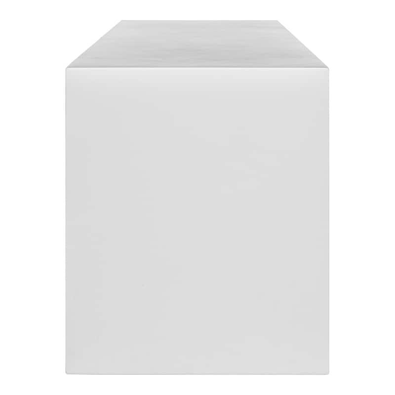 NADAAL STUDIOS Revive Bench, Fiber-Reinforced Natural Concrete, Seats 3, White