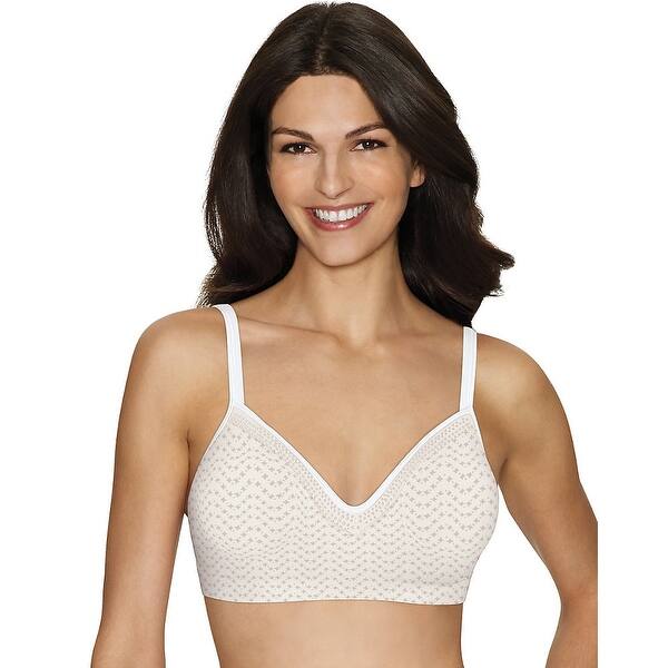 Hanes Comfort Evolution Lace Comfortflex Fit Wirefree Bra Size Xl Color Tick Tock Chevron Print