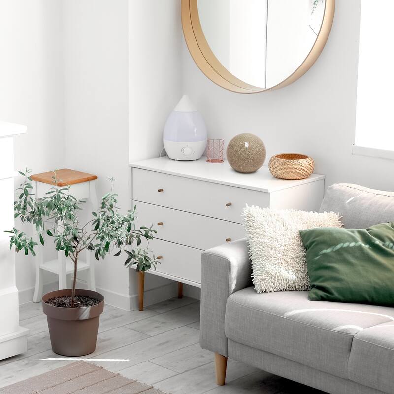 Handcrafted Cracked Mosaic Patchwork Dome Table Lamp - 8" - Champagne