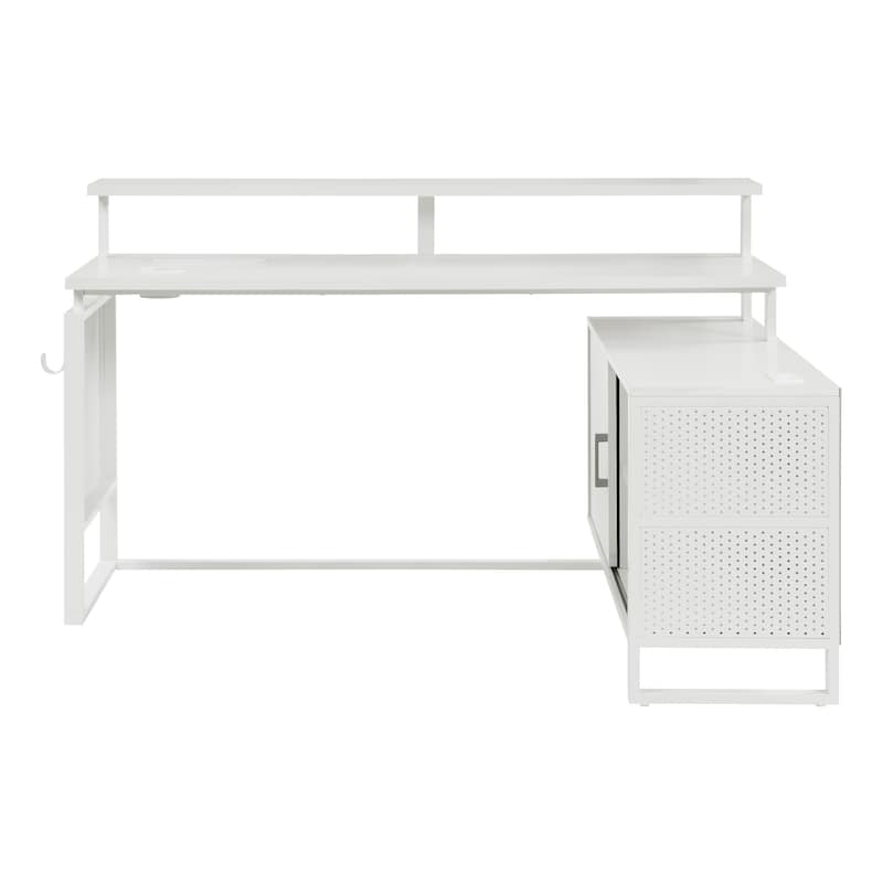 ACE L-Desk with Hutch Shelf