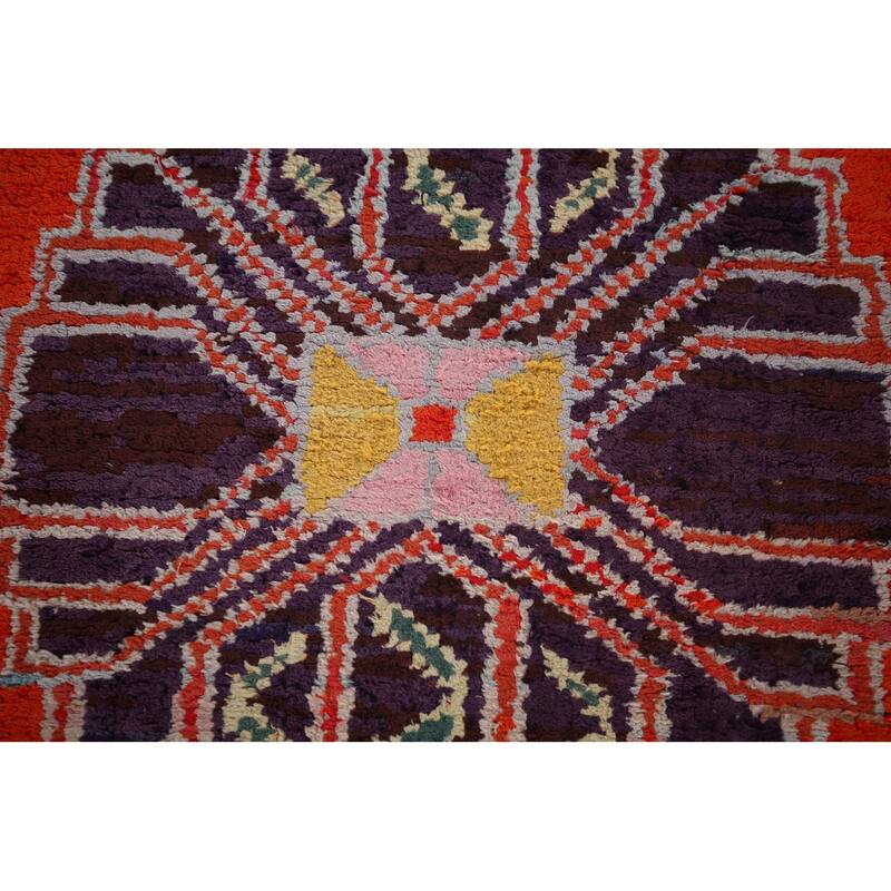 Anatolian Vintage Runner Rug Handmade Silk Carpet - 2'8"x 13'7"