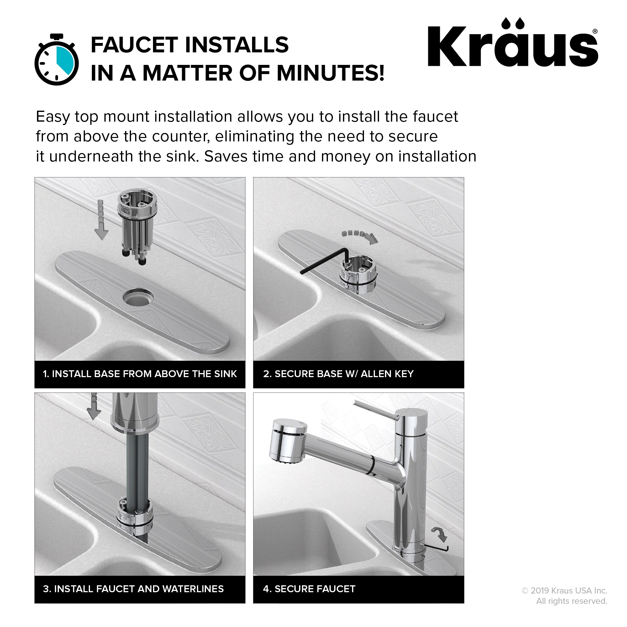 Kraus Oletto 1-Handle 2-Function Pulldown Kitchen Faucet - On ...