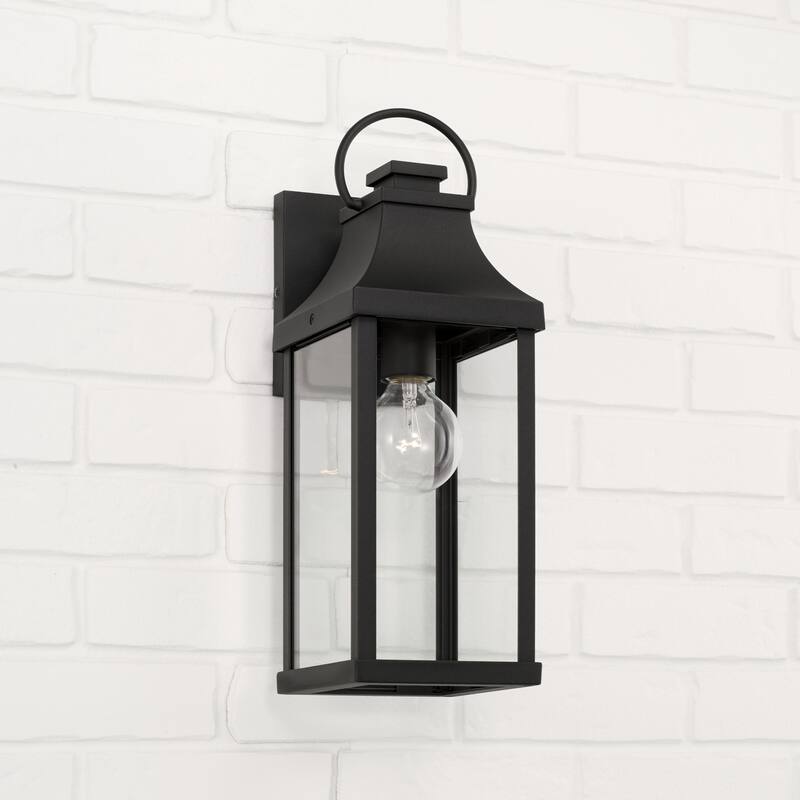 Bradford Outdoor 1-light Small Wall Lantern w/ Clear Glass