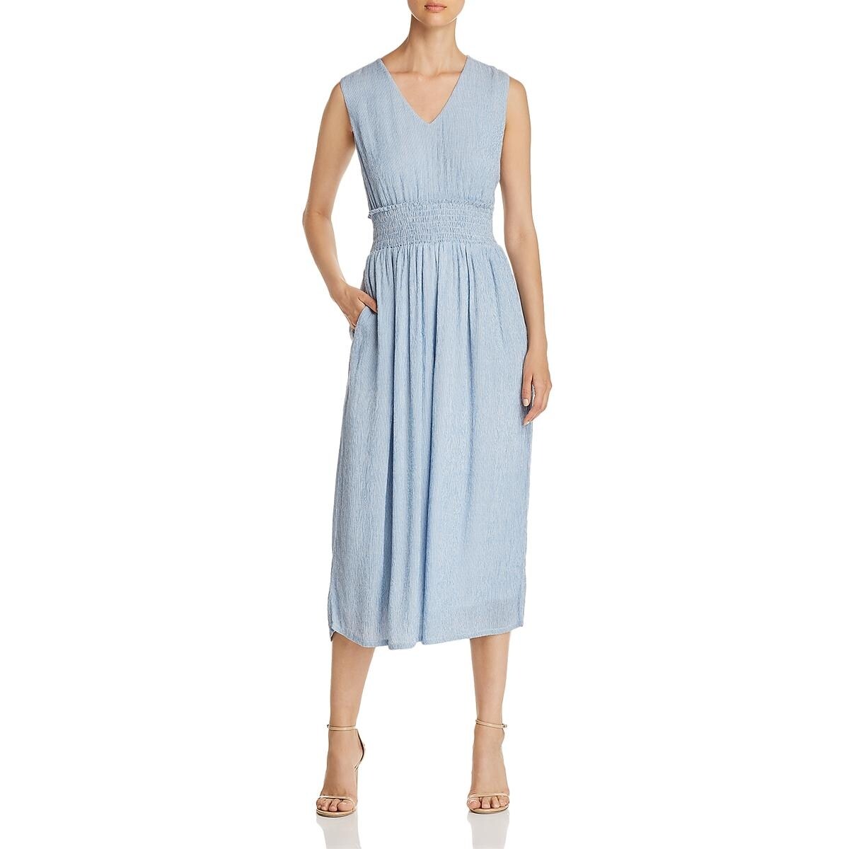 Shop Catherine Malandrino Womens Braden Jumpsuit Striped Smocked Overstock 28147881