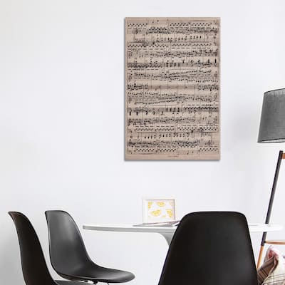 iCanvas "Modern Art - Sheet Music Ode to Joy" by 5by5collective Canvas Print