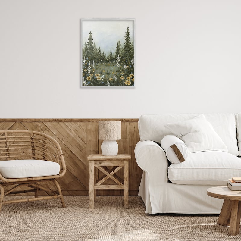 Stupell Forest Meadow Clearing Framed Giclee Art Design By Hollihocks Art
