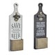 preview thumbnail 1 of 4, Multi Metal Farmhouse Wall Decor Text (Set of 2)
