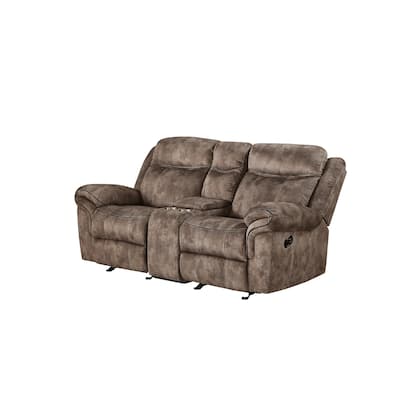 Cape May Pillow Top Arms Motion Loveseat with Console