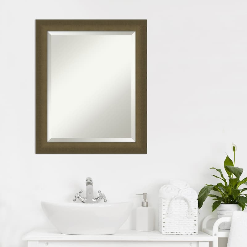 Blaine Narrow Beveled Framed Bathroom Vanity Wall Mirror