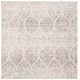 preview thumbnail 55 of 116, SAFAVIEH Madison Stella Boho Chic Ogee Trellis Rug 4' x 4' Square - Ivory/Silver