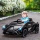 preview thumbnail 8 of 8, Kids Lamborghini Ride-On Car with Parental Remote, Music & Adjustable Speeds - Black