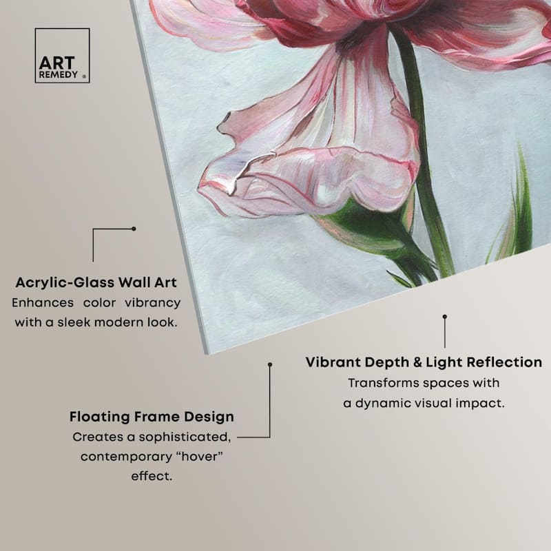 Magical Flower I Acrylic by Art Remedy, Ready to Hang