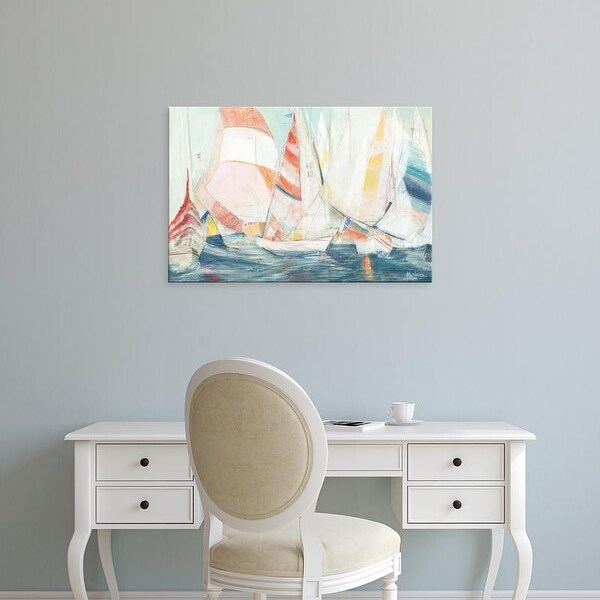 Easy Art Prints Marlene Lawrence's 'Rounding the Mark' Premium Canvas Art