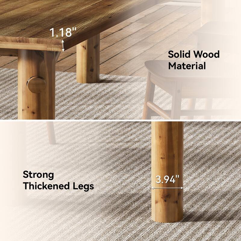 5 ft Conference Table, Solid Wood Meeting Seminar Table Office Desk