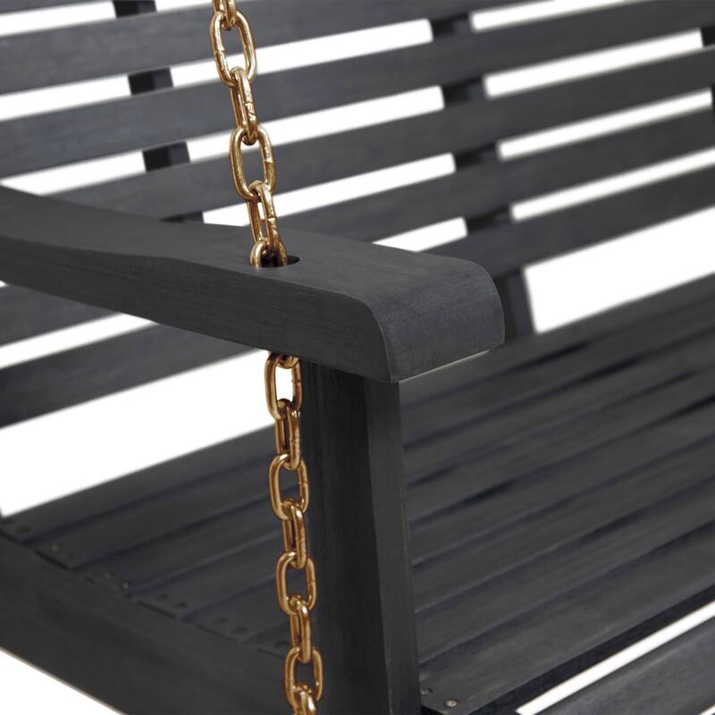 Tasmania Outdoor Aacia Wood Porch Swing by Christopher Knight Home