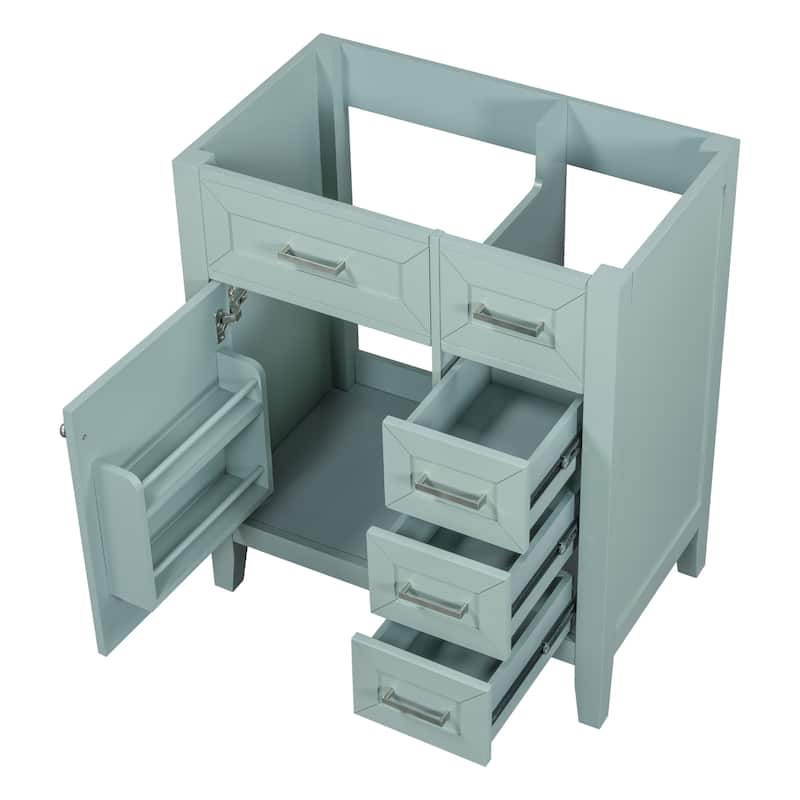 30 Inch Freestanding Bathroom Vanity Base without Sink, Bathroom Storage Cabinet with 3 Drawers