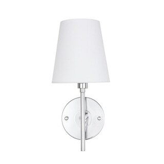 Carlton 1-light White Shade Wall Sconce