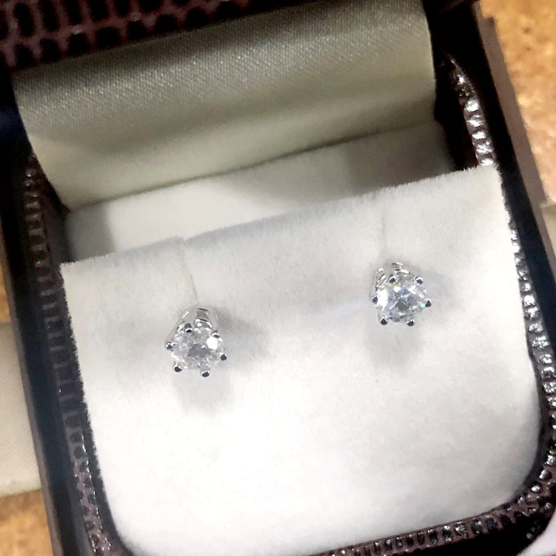 Auriya 14k Gold 1/2ctw Round Diamond Stud Earrings 6-Prong (I-J, I1-I2)