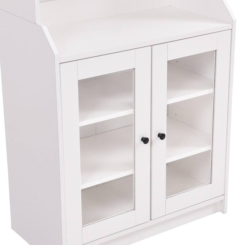 78" Tall Kitchen Pantry,Kitchen Cabinet with Doors and Adjustable Shelves,Storage Cabinet for Kitchen