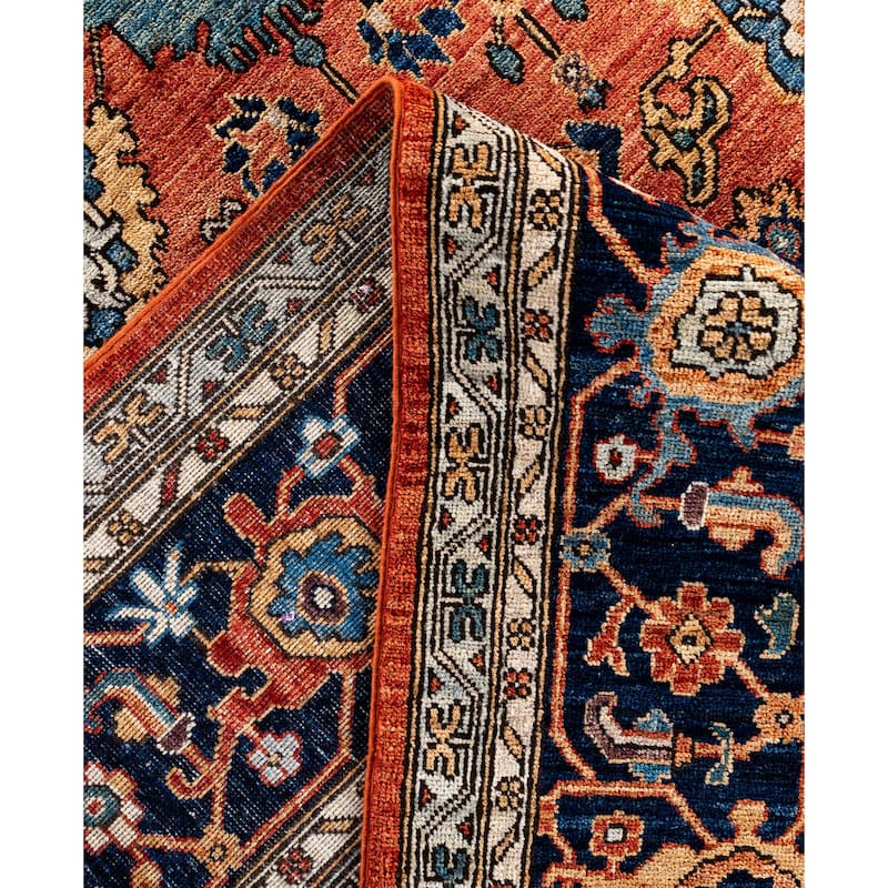Serapi One-of-a-Kind Hand-Knotted Area Rug - Orange - 10' 1" x 13' 9"
