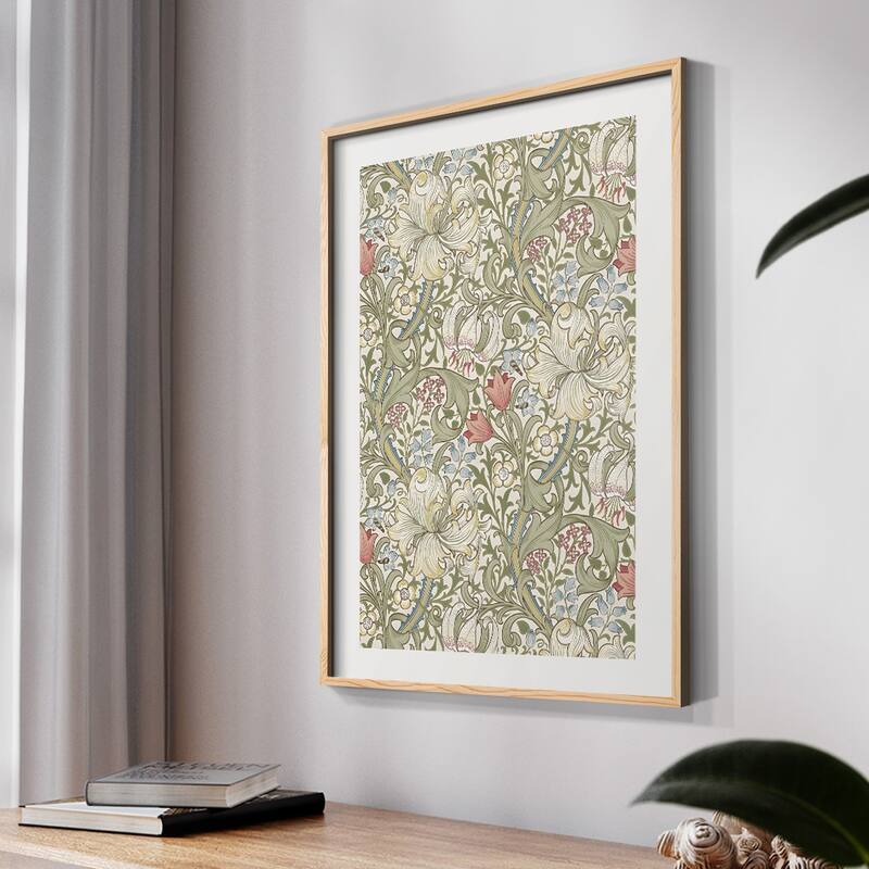 Vintage Floral Print CCCV -Framed Print