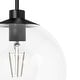 preview thumbnail 8 of 13, Hunter Xidane 1 Light Clear Glass Pendant or Semi-Flush Light - Kitchen Island, Dining Room, Entry - Glam, Contemporary