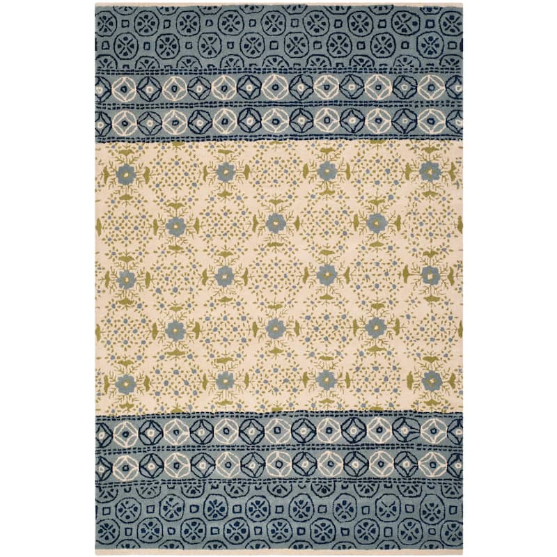 SAFAVIEH Handmade Bella Luanna Modern Floral Wool Rug
