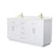Option White / White Quartz Top / Brushed Gold Hardware