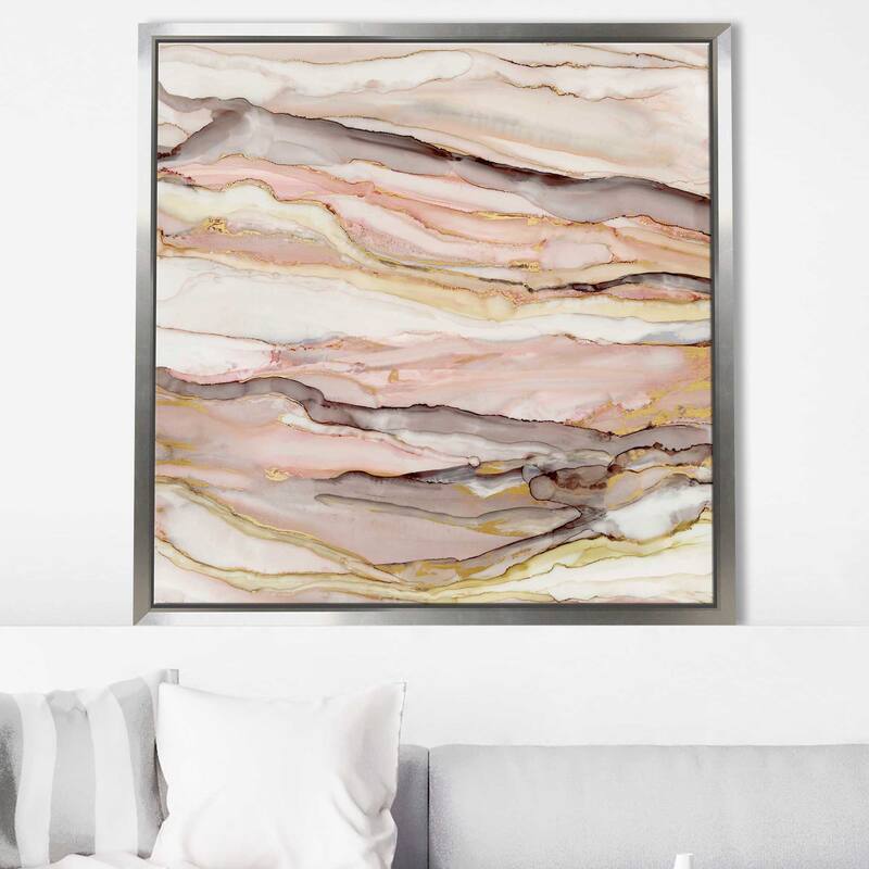 "Graceful Marble II" by Carol Robinson Print on Floating Canvas