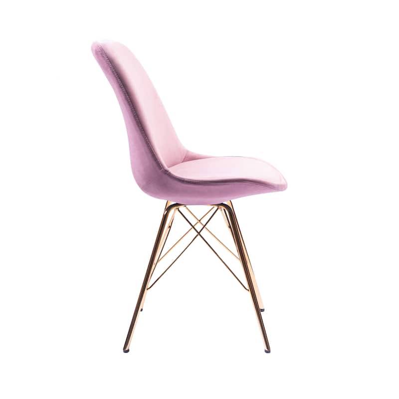 Porthos Home Alia Dining Chairs Set Of 2, Velvet And Gold Chrome Legs