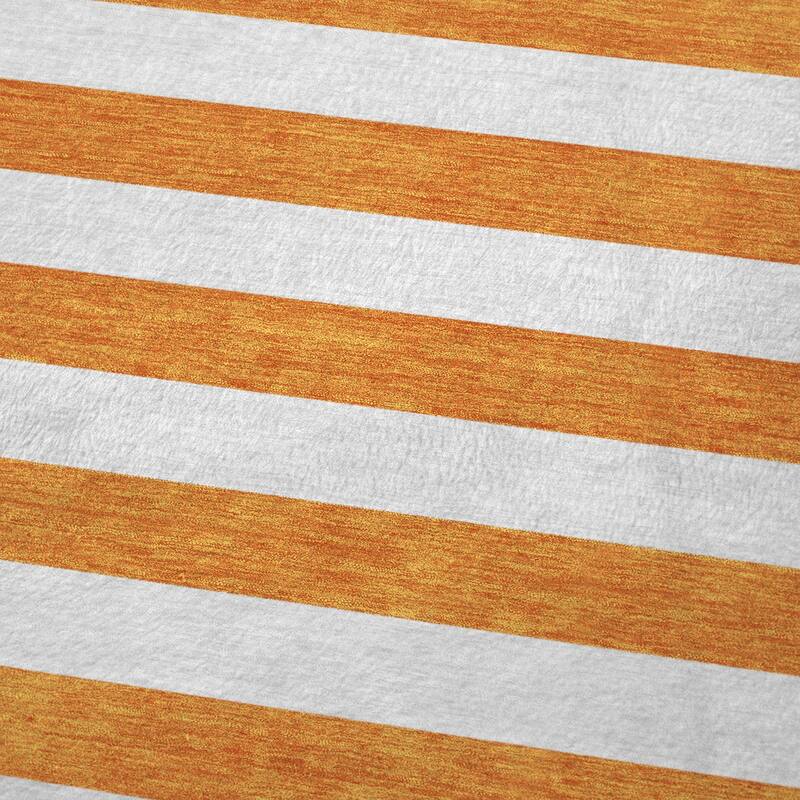 Premium Machine Washable Modern Stripes Sherpa Throw Blanket