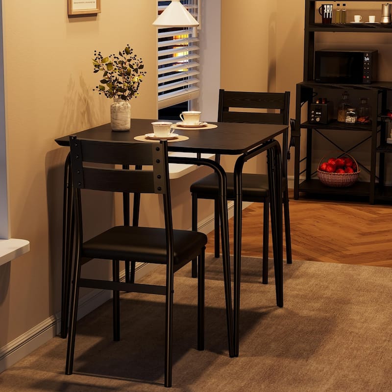 Dining Table for 2, Space Saving Square Dinette for Kitchen, Dining Room