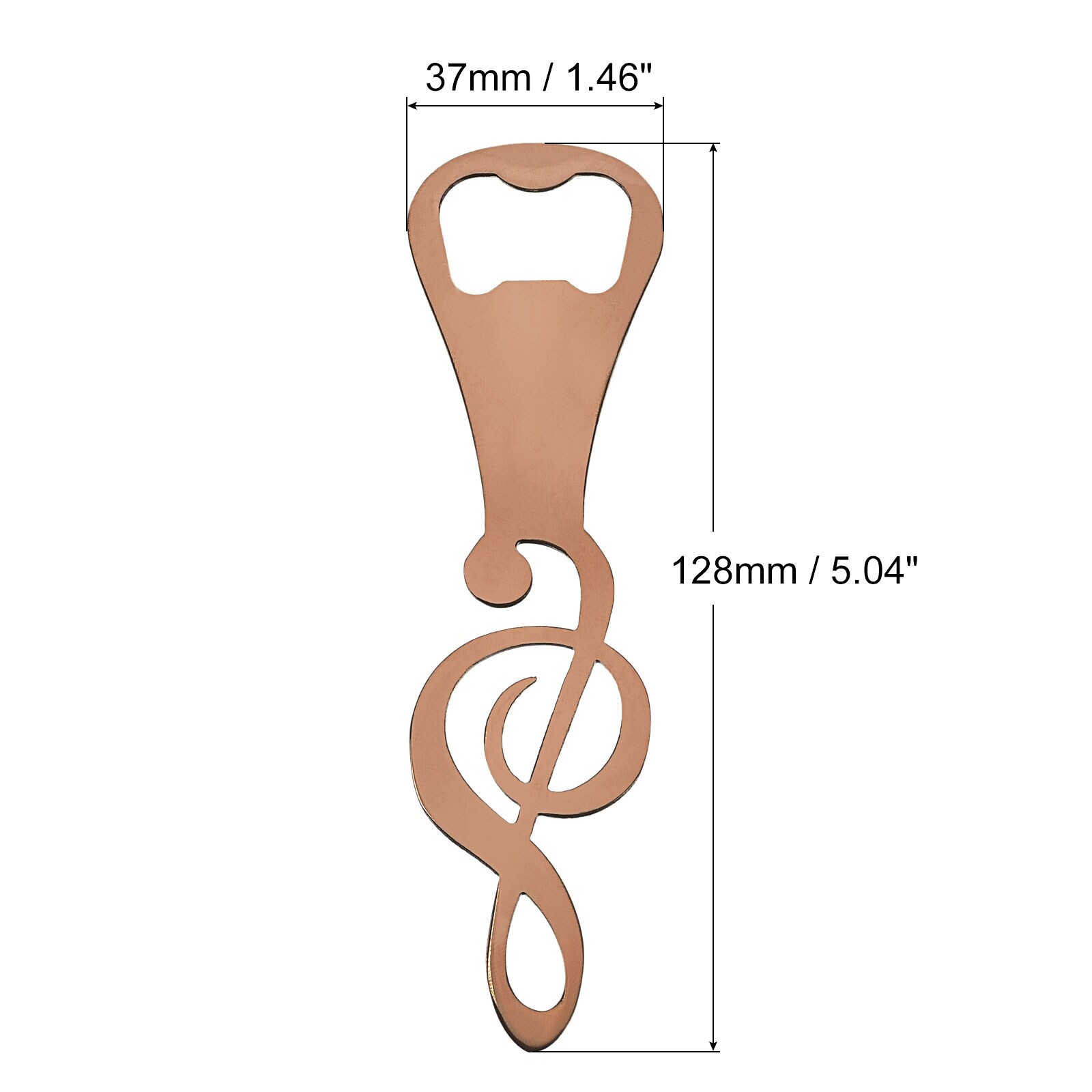 Bottle Opener, 2pcs Metal Flat Beer Bottle Opener, Music Note Openers
