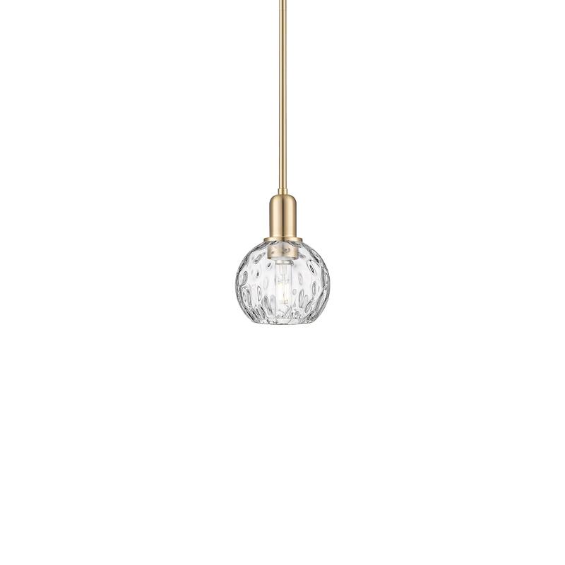 Innovations Lighting 716-1S-9-6 Athens Water Glass Pendant Athens - Champagne Bronze / Clear Water Glass
