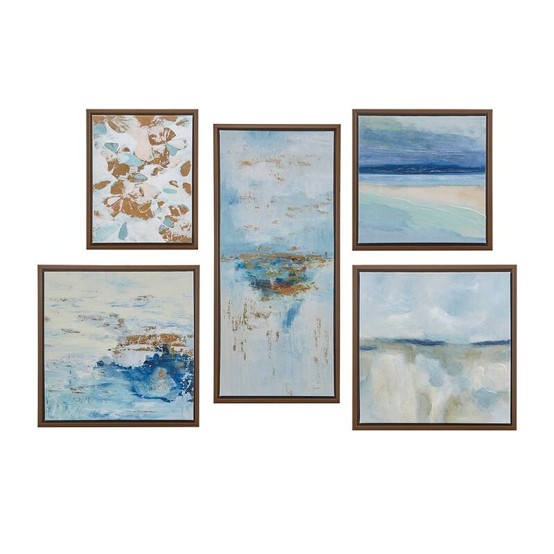 Gracie Mills Louise Tranquil Sorbet Sky Gel Coat Canvas