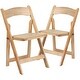 preview thumbnail 6 of 65, Wood Folding Chair with Vinyl Padded Seat (Set of 2)