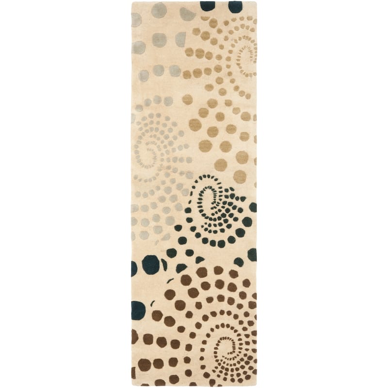 SAFAVIEH Handmade Soho Ashleigh Dots N.Z. Wool Rug