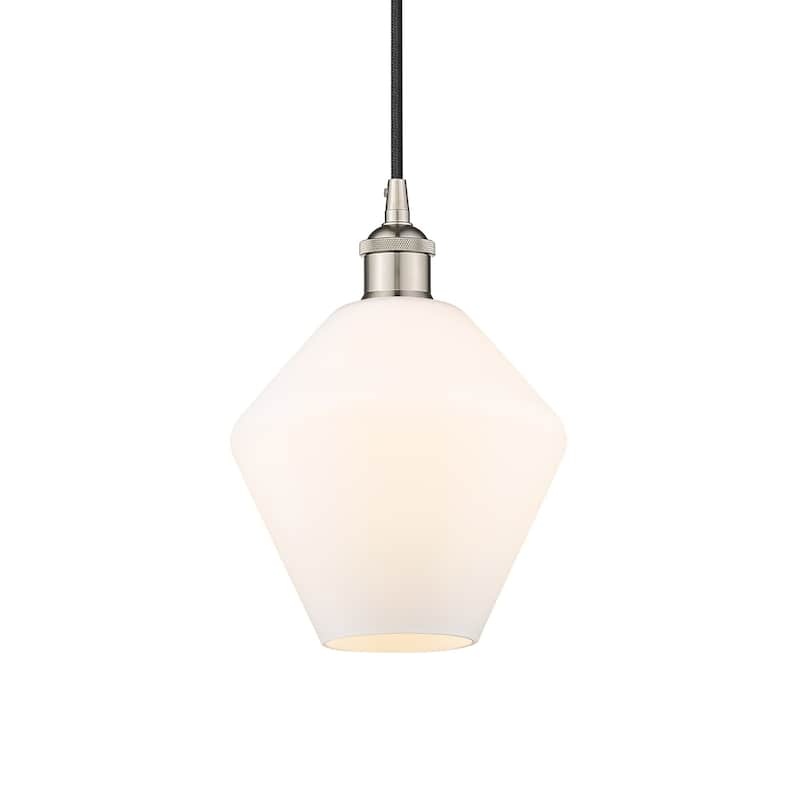 Innovations Lighting 616-1P-11-8 Cindyrella Pendant Cindyrella 8" Wide - Polished Nickel / Cased Matte White